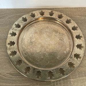 Silverware Christmas plate - Vintage